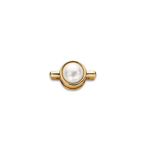 Mesh charm pearl gold