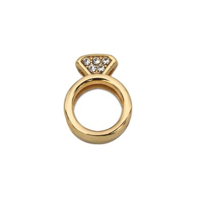 Mesh charm engagement gold