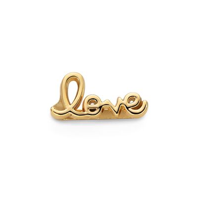 Mesh charm love gold