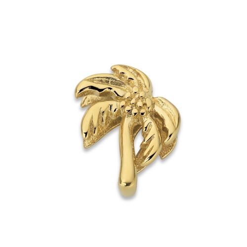 Mesh charm palm tree gold