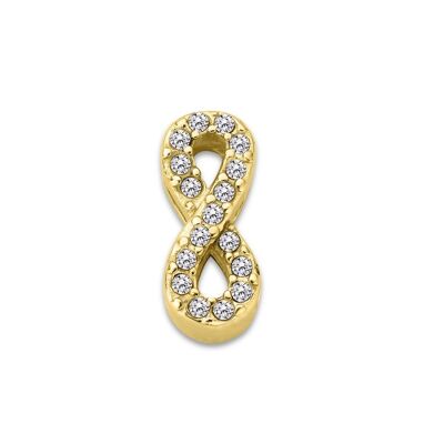 Mesh charm infinity stones gold