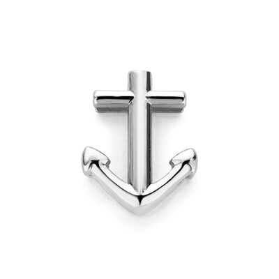 Mesh charm anchor silver