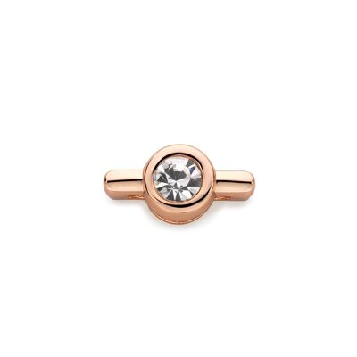 Mesh charm stone rosé gold