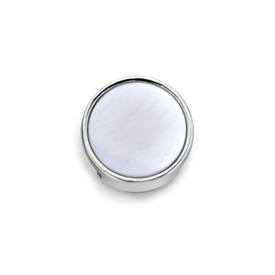 Breloque maille coquillage argent