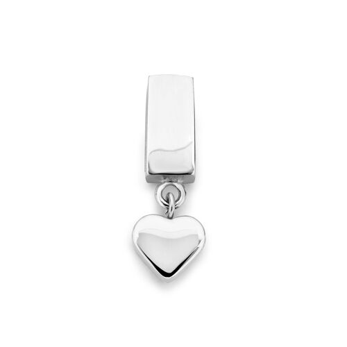 Mesh charm little heart silver