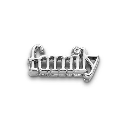 Mesh charm family silver