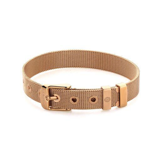 Mesh bracelet rosé gold