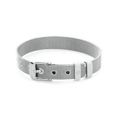 Mesh-Armband silber