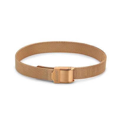 Bracciale a maglie in oro rosa luxe