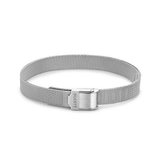 Mesh bracelet silver luxe