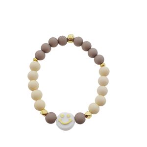 Bracelet Smiley – Gris/Blanc