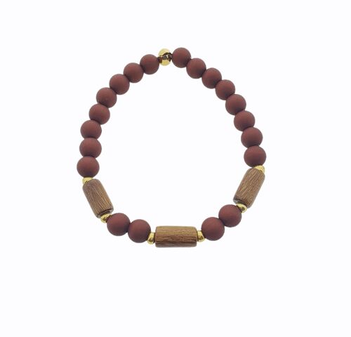 Bracelet Wood – Dark Brown