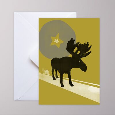 Greeting card - moose