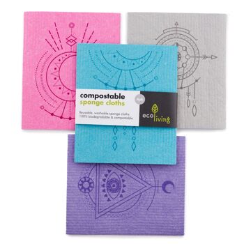 Chiffons de nettoyage éponge compostables - Spiritual 1