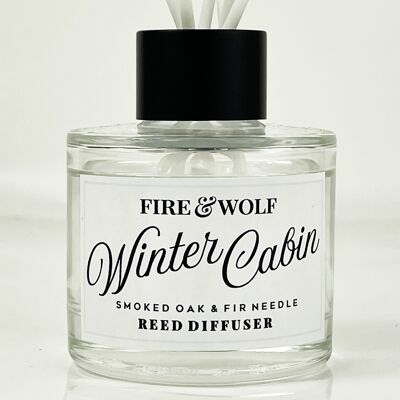 Christmas Reed Diffuser | Winter Cabin | Smoked Oak & Fir Needle