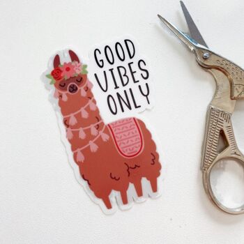 Sticker Lama -Good vibes only- 2