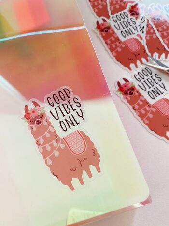 Sticker Lama -Good vibes only- 3