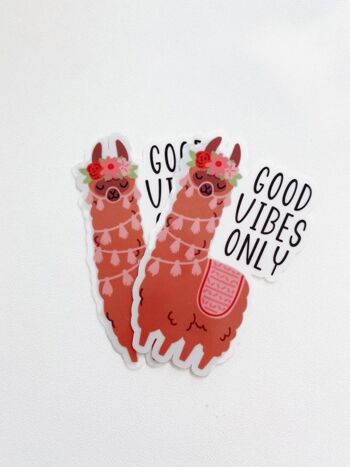 Sticker Lama -Good vibes only- 6