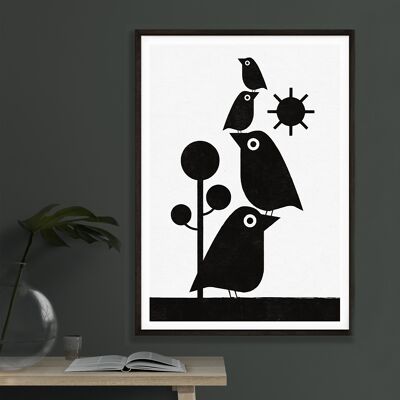 Print - Scandi-Style ›Birds‹ A4