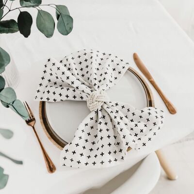 Scandi Cross Single Napkin