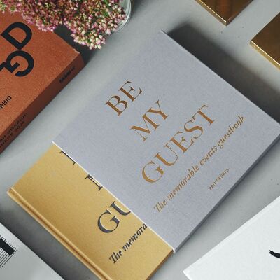Guest Book - Beige & Yellow - Guest Book - Printworks