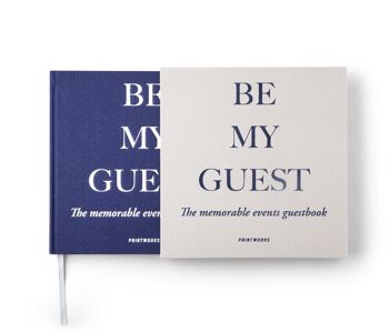 Livre d'Or - Bleu & Gris - Guest Book - Printworks 1