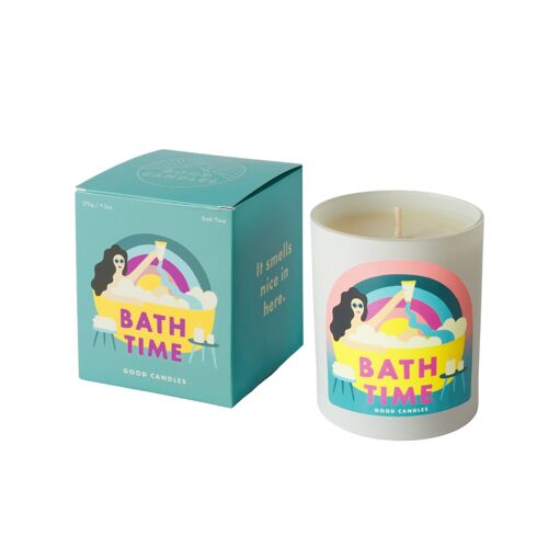 Bath Time Candle - White