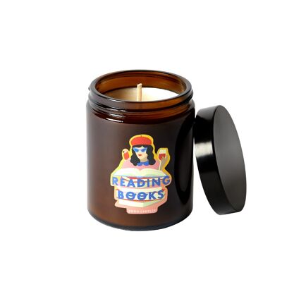 Reading Books Travel Candle