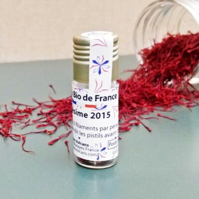 Organic saffron pistils 50mg - Vintage 2015