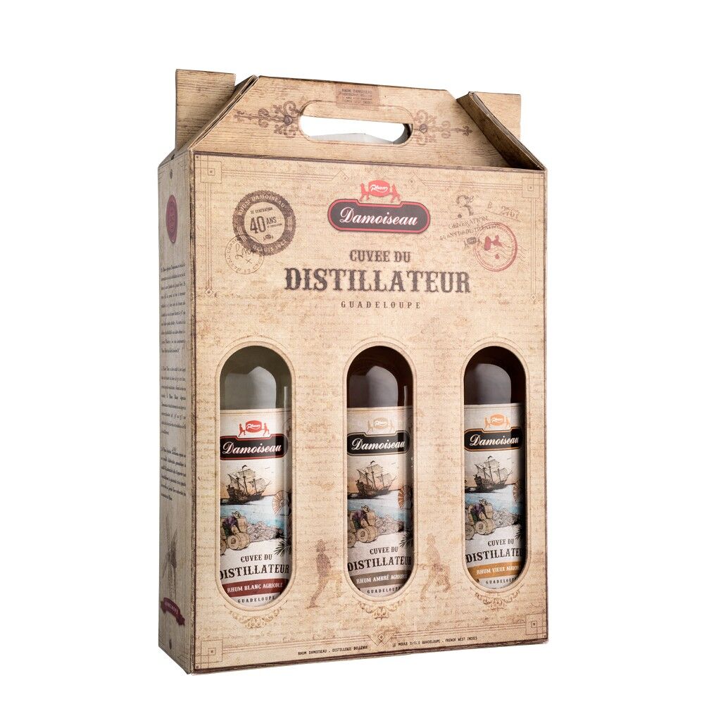 Set regalo Damoiseau Rum Distiller's Cuvée da 2,1 l