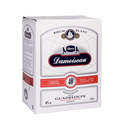 Rhum blanc damoiseau 40. bib 5l