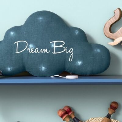 musikalisches Nachtlicht Ente blaue Leinenwolke "dream big"