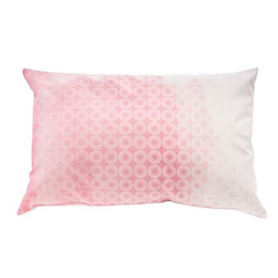 Coussin velours 40x60 Rosace rose