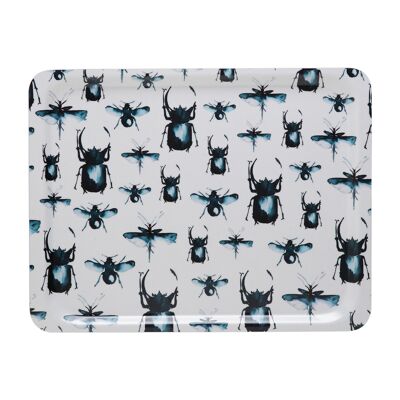 Plateau Multi insectes bleu