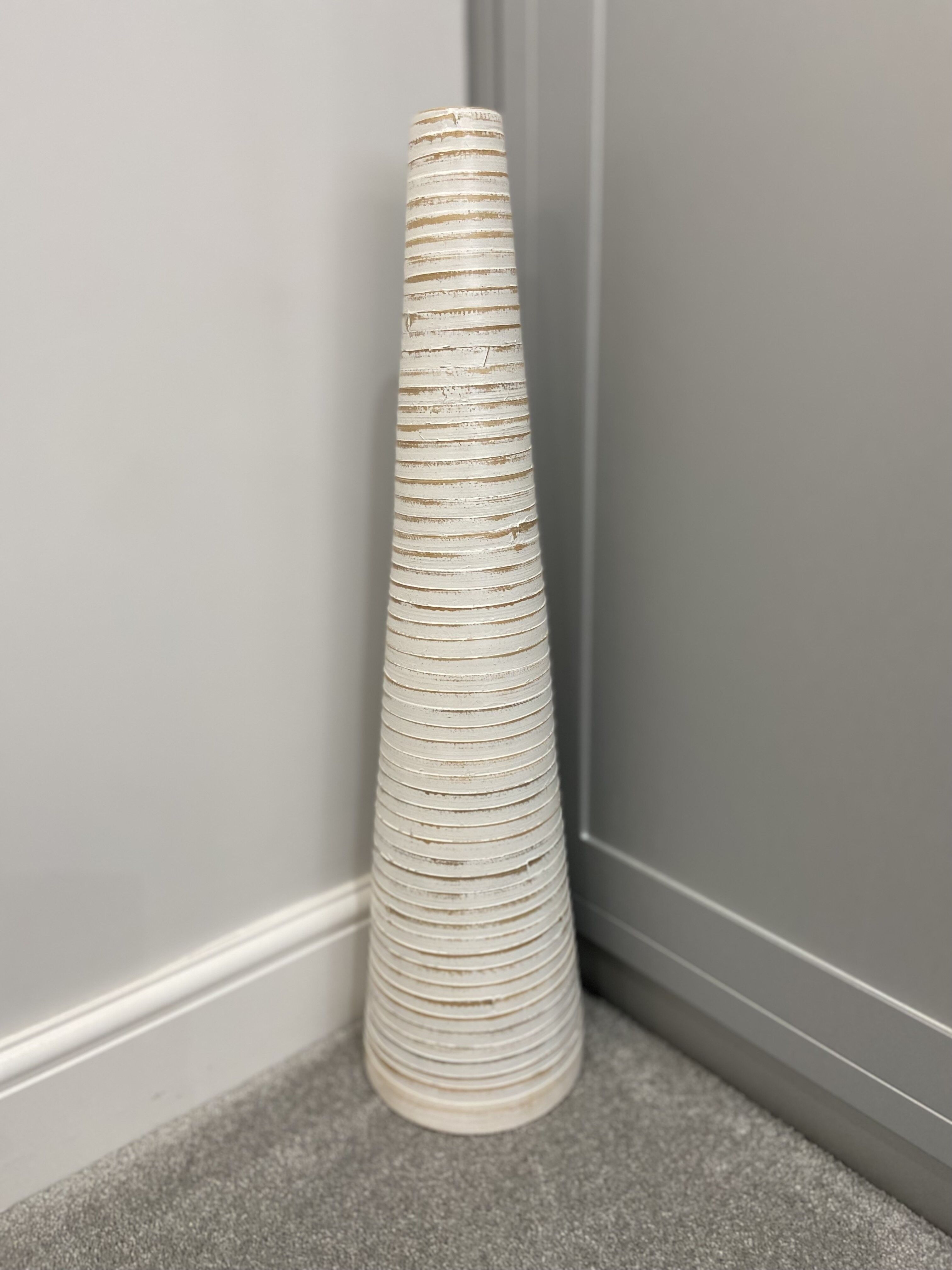 Vaso di bambù fatto a mano da 70 cm coloranti naturali