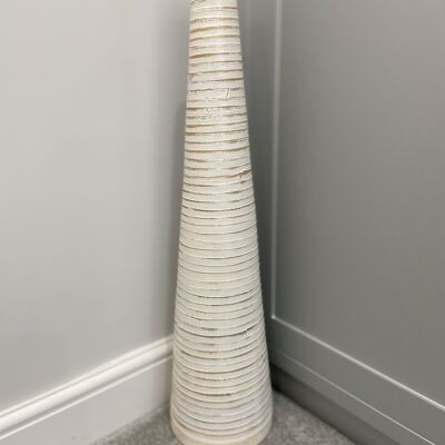 Vaso di bambù fatto a mano da 70 cm coloranti naturali