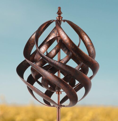 Hampsted garden wind sculpture spinner bronze