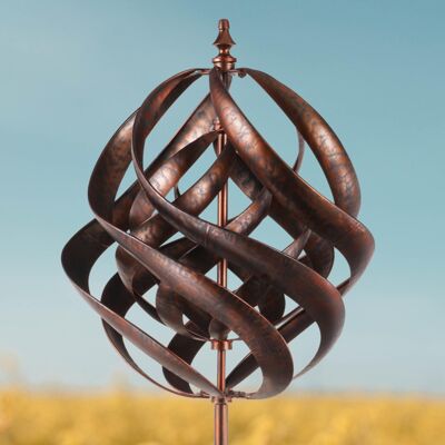 Trottola per scultura a vento da giardino Hampsted bronzo