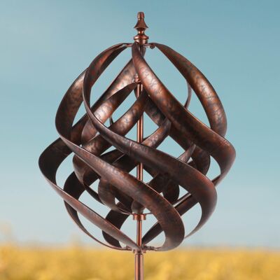 Hampsted garden wind sculpture spinner bronze