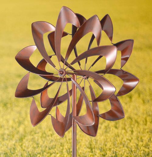 Kirby garden wind sculpture spinner bronze