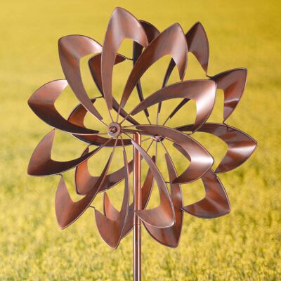 Kirby Garten Windskulptur Spinner Bronze