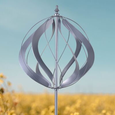 Farleigh garden sculpture de vent spinner argent