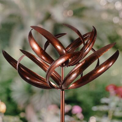 Sculpture de vent jardin Burghley spinner bronze