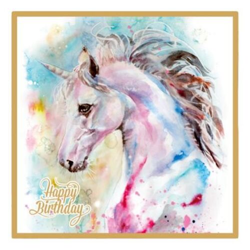 Happy Birthday unicorn card