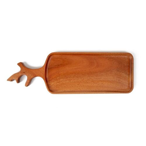 Summer Tableware - Antler Tray - Handmade - Khaya Wood - Eco-friendly