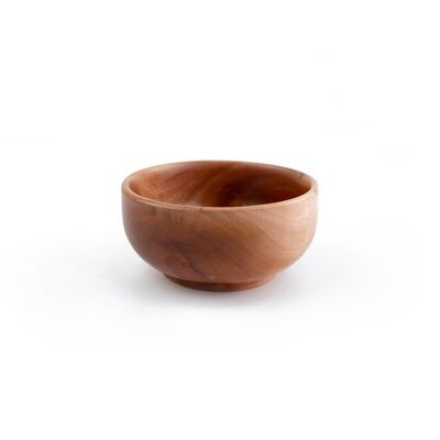 Vajilla Primavera - Cuenco de Arroz Ø15 cm - Hecho a Mano - Madera Khaya - Ecológico