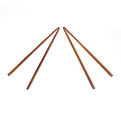 Pair of Chopsticks - Khaya Wood - Eco-friendly