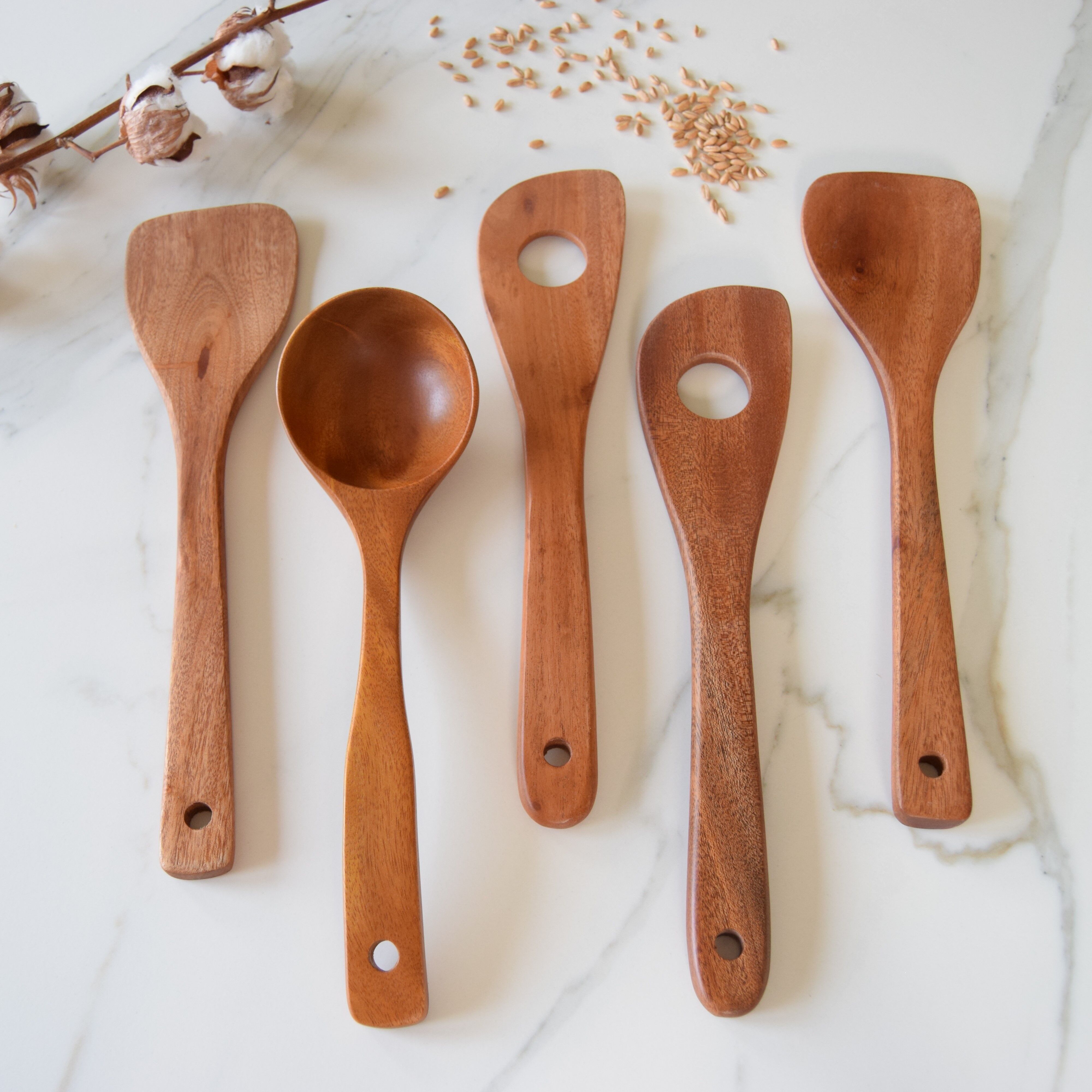 Soup - Sauce Ladle - Handmade - Khaya Wood - Eco-friendly