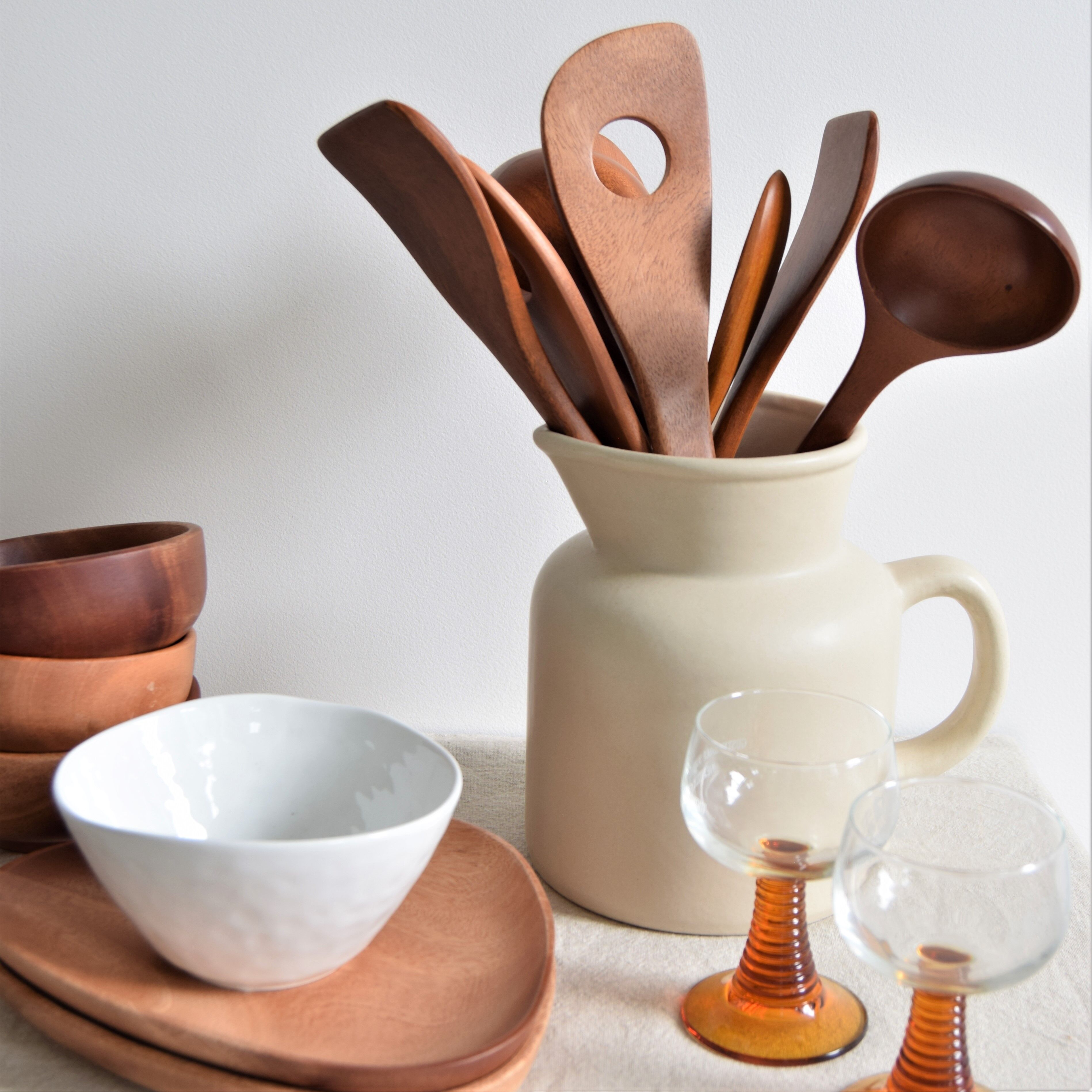 Soup - Sauce Ladle - Handmade - Khaya Wood - Eco-friendly
