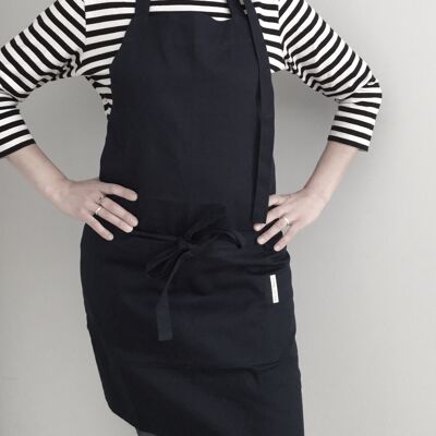 CLASSIC BIB APRON - Black